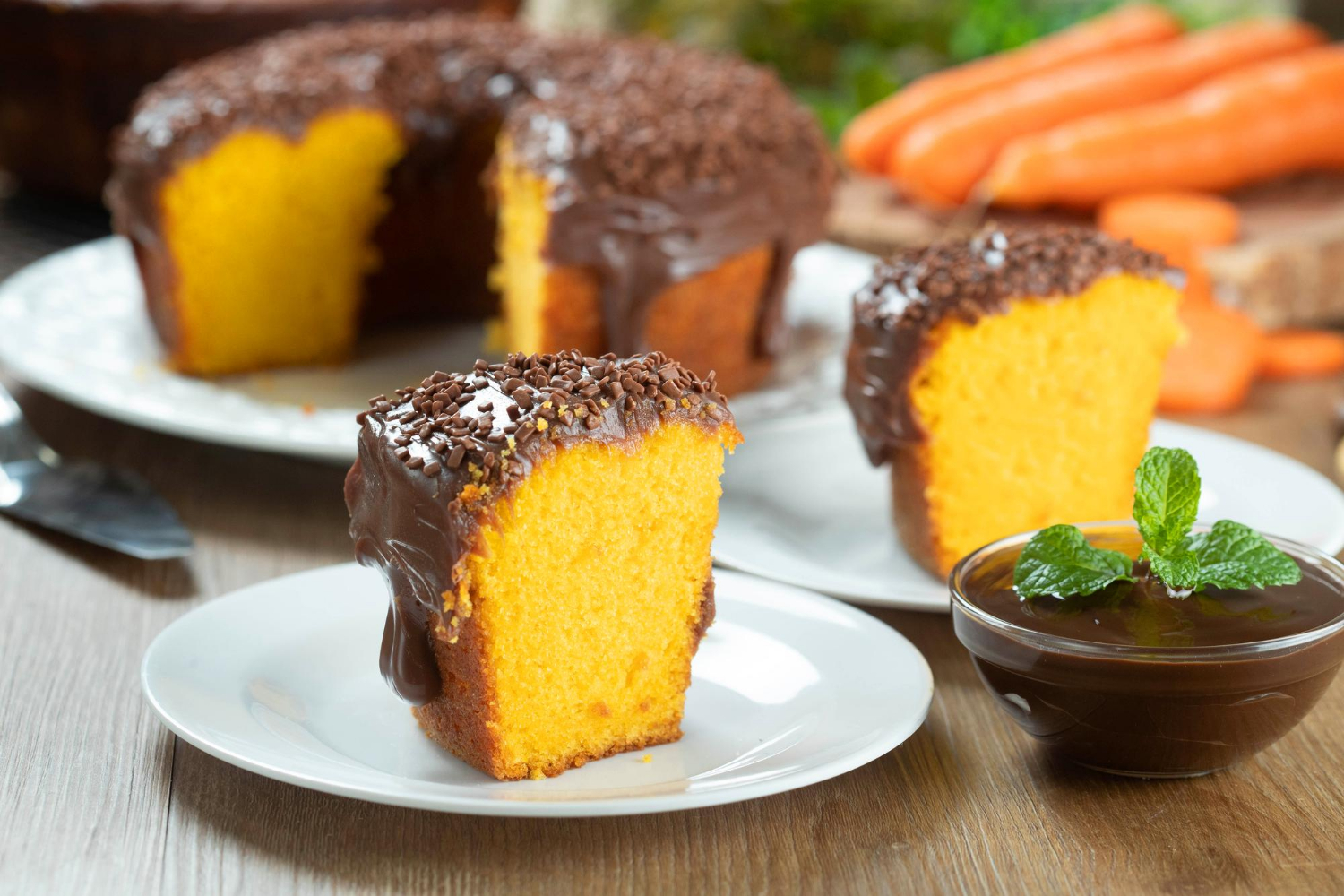 Bolo de Cenoura no Liquidificador