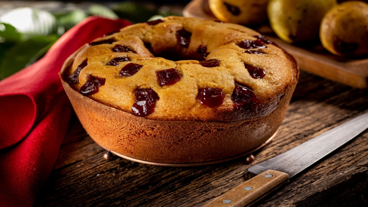 Como Fazer Bolo de Fubá com Goiabada Perfeito