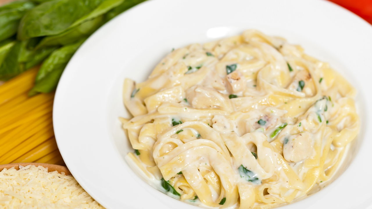 Macarrão com Creme de Leite