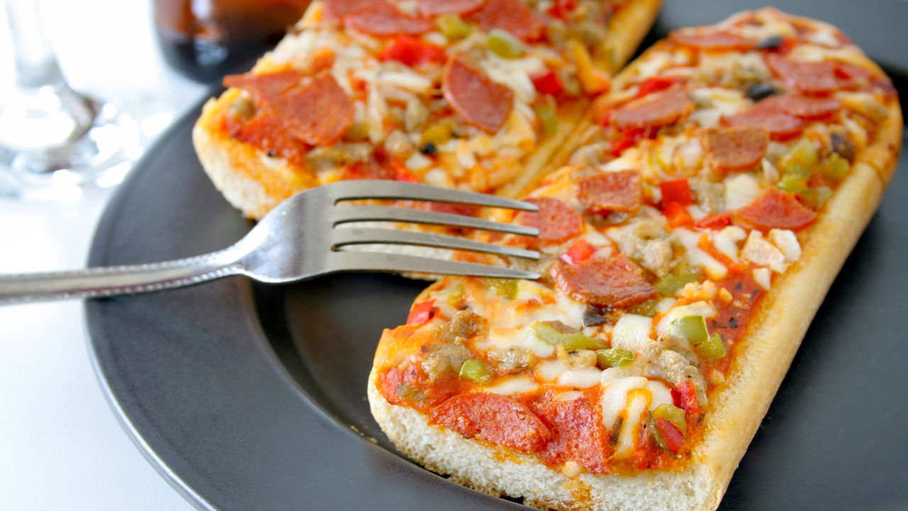 Pizza de Pão de Forma Simples