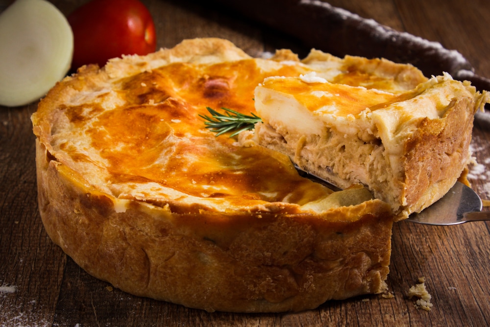 Torta de Frango Tradicional com Massa Podre Caseira