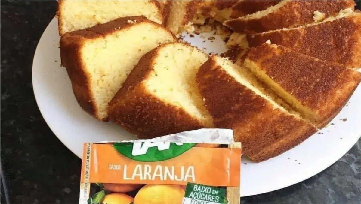 Como Fazer Bolo de Laranja com Suco em Pó em 3 Passos Simples