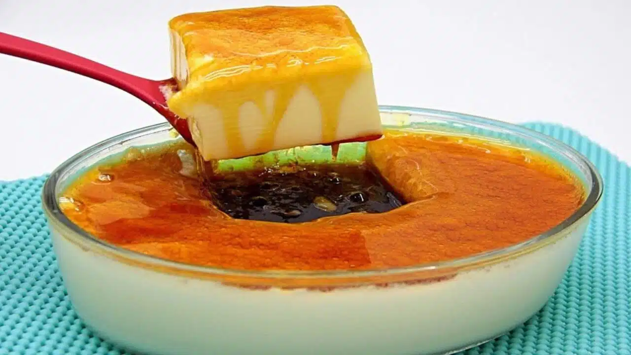 Receita de Pudim de Travessa Sem Forno e Ovos