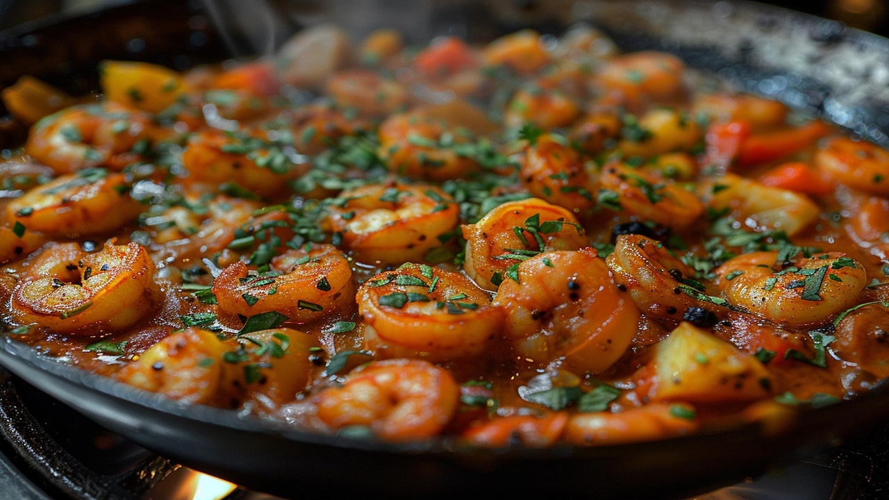 Curry com Camarão e Legumes: Sabor e Tradição em Família