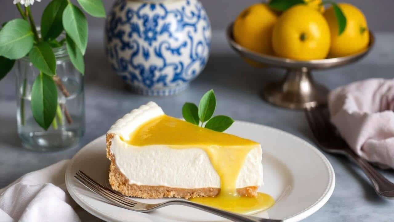 Torta de Limão com Biscoito Maizena