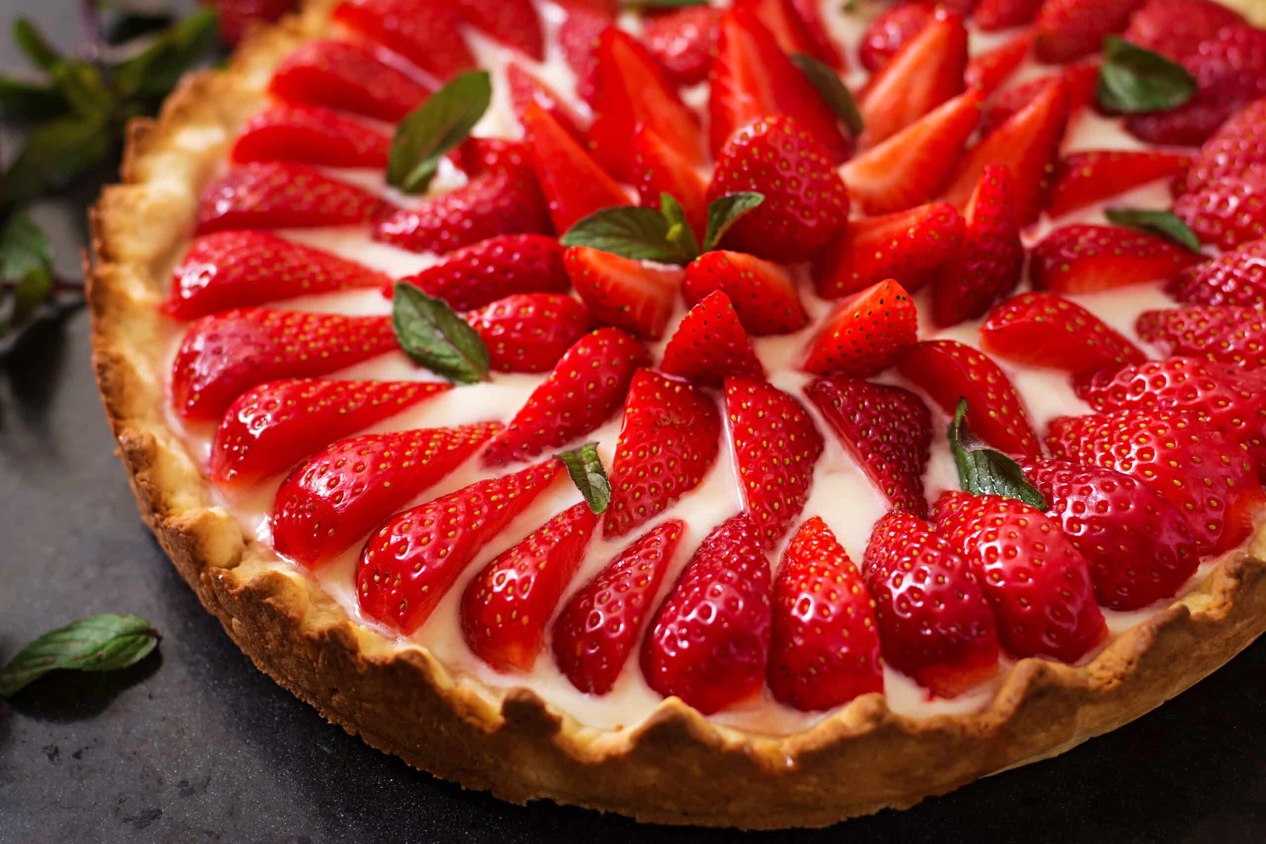 Torta de Morango com Chantilly Combinação Perfeita de Sabores