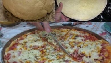 Massa de Pizza com 3 Ingredientes faço direto, faz aí também
