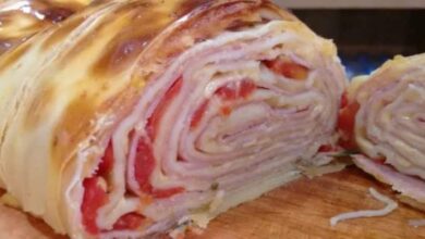 Rocambole massa de pastel vem ver que delicia