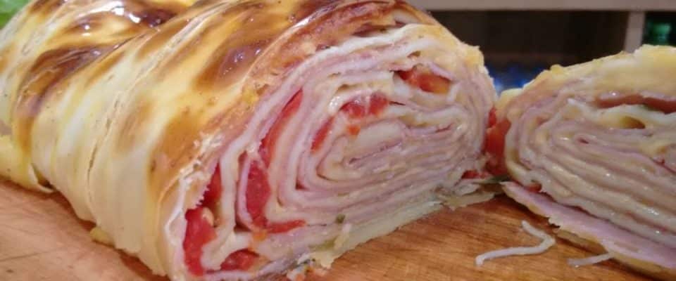 Rocambole massa de pastel vem ver que delicia