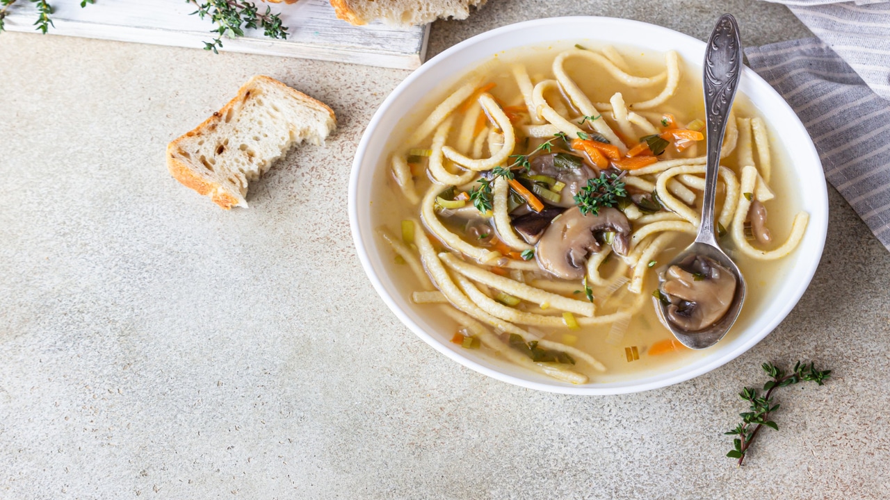 Sopa de Macarrão com Legumes