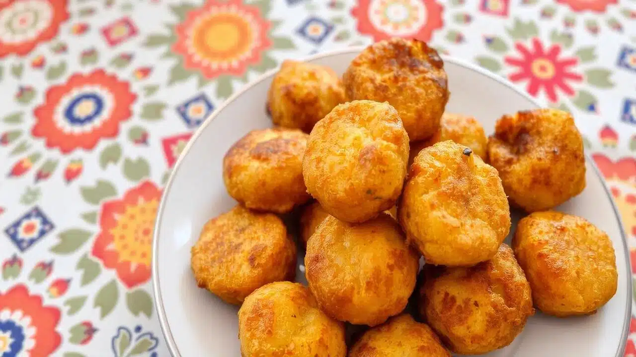 Bolinho de Mandioca pronto rapidinho vem aprender
