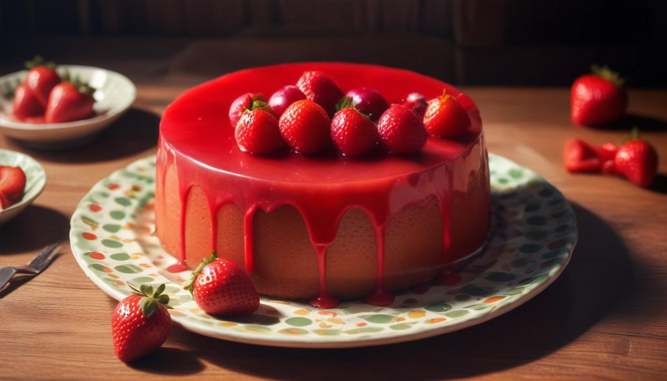 Bolo de Gelatina: O Segredo do Sabor de Morango