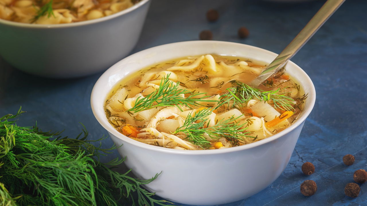 Sopa de Macarrão com Batata