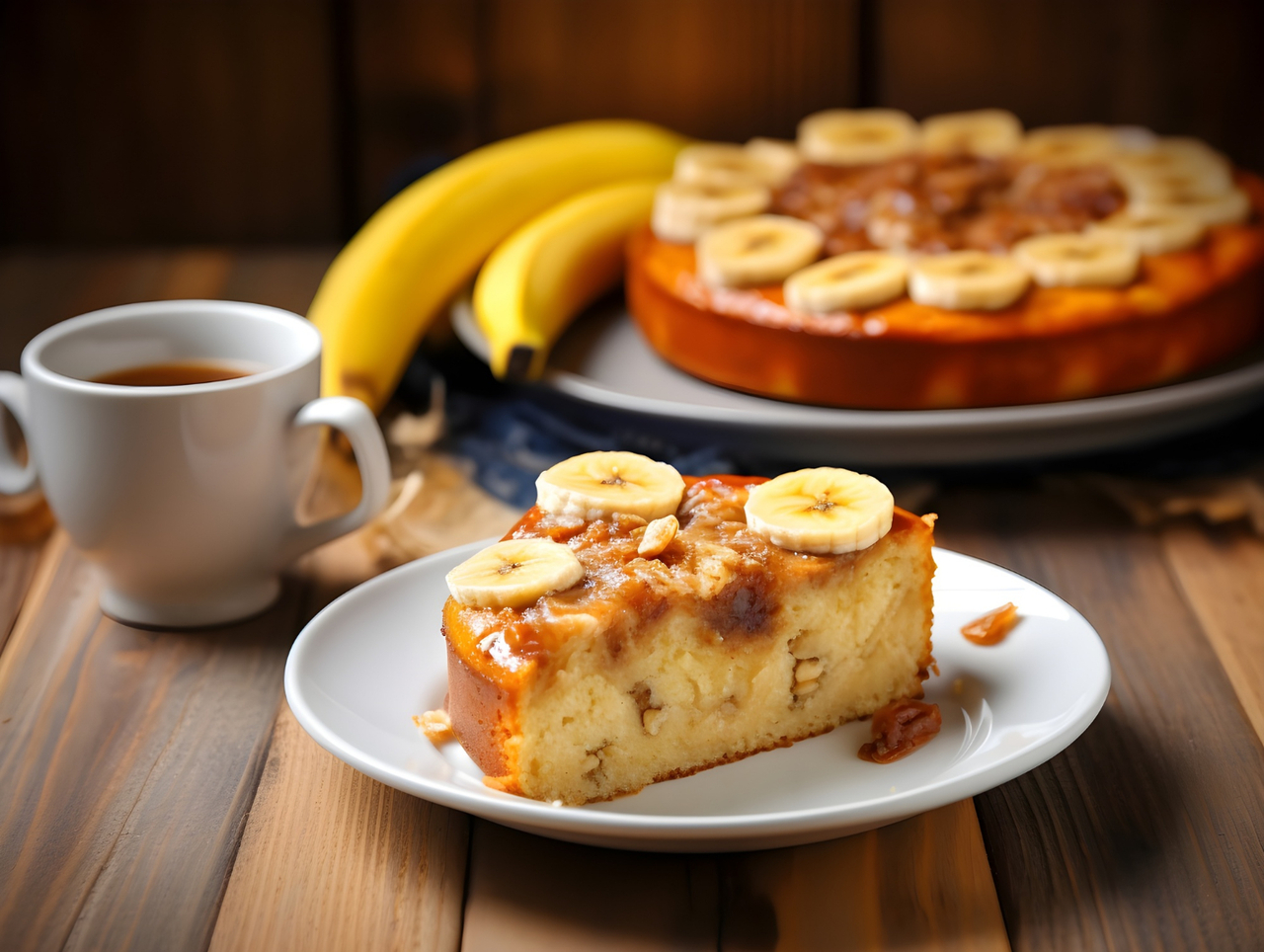 A Melhor Torta de Banana para o Café da Tarde