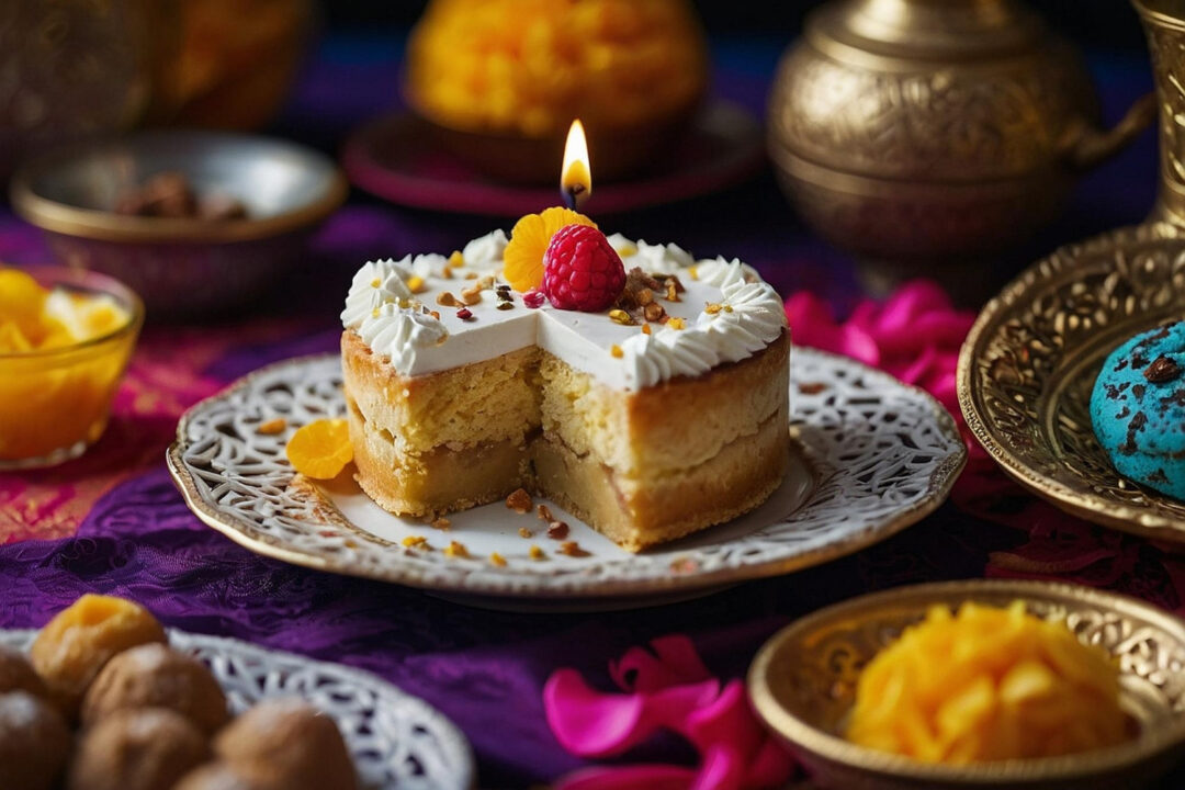 Bolo Indiano Perfumado com Canela e Doce de Leite