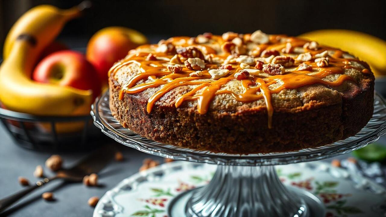 Bolo de Banana com Maçã - freepik