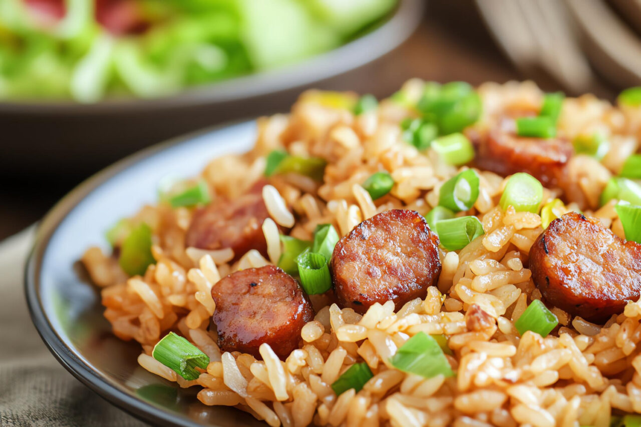 Arroz com linguiça uma receita prática saborosa e perfeita para o dia a dia