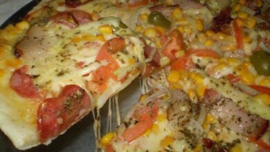 Pizza rápida de liquidificador venha amo fazer em casa, faz hoje