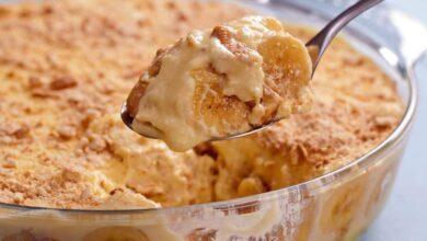 Pavê de Banana com flan uma sobremesa irresistível