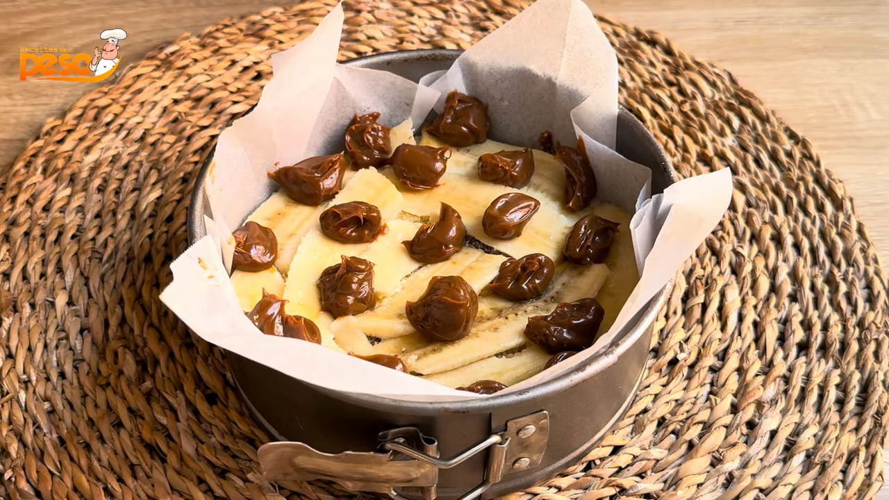 Torta de Banana Preguiçosa Receita Fácil e Rápida