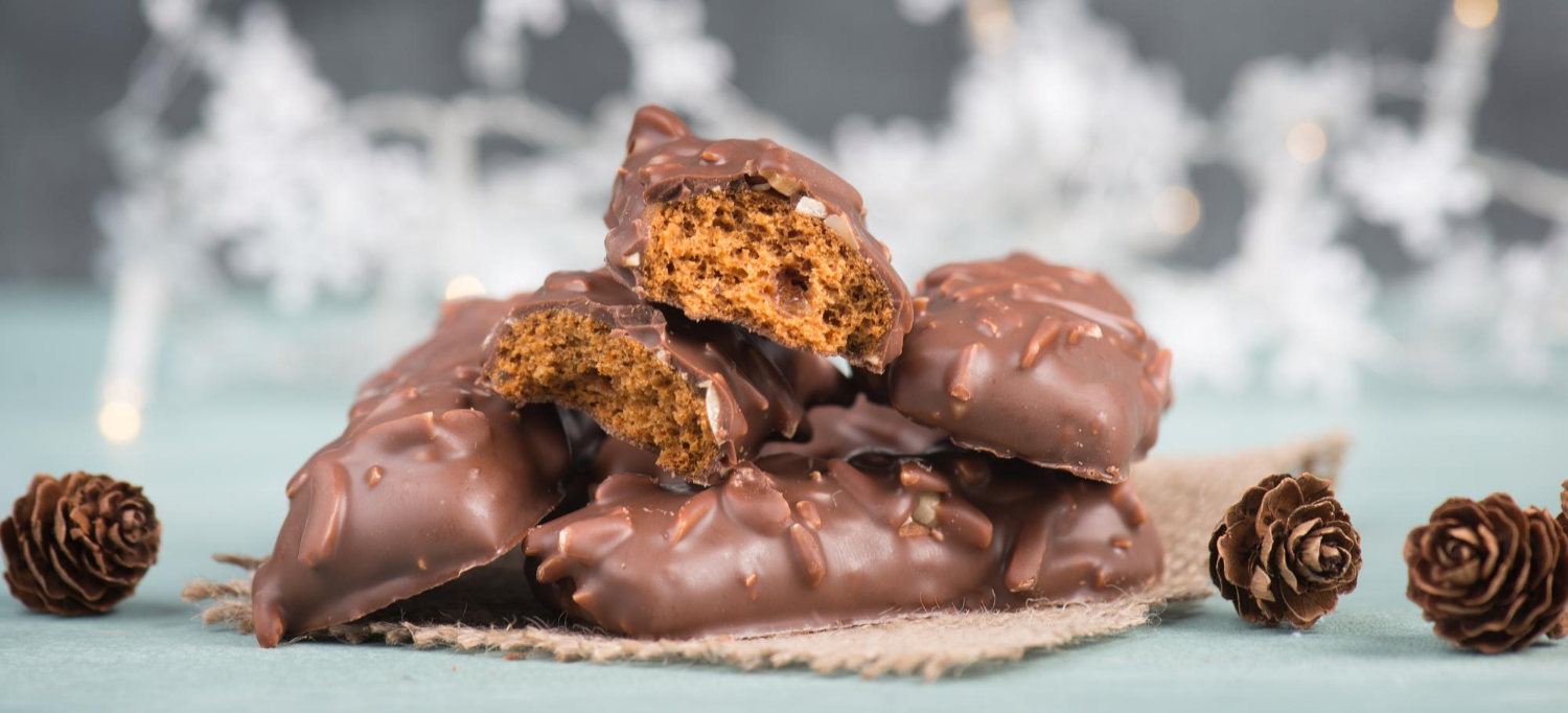 Pão de Mel Recheado e Coberto com Chocolate