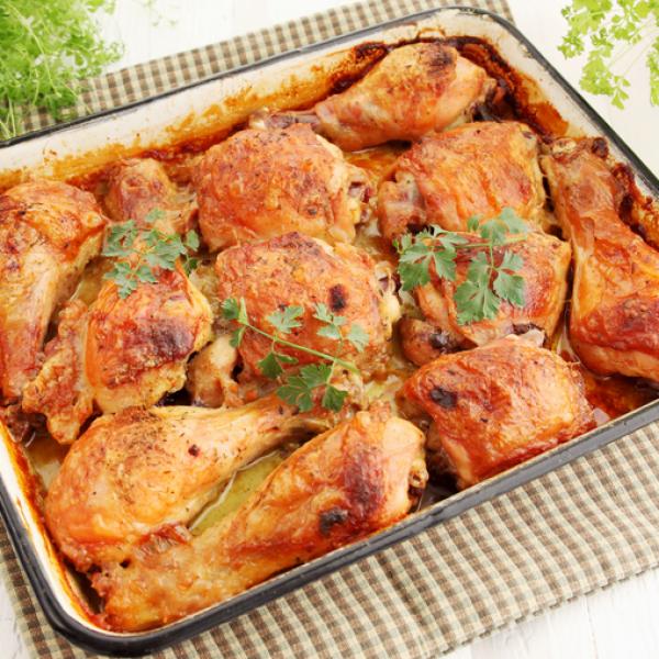 Coxa de Frango Assada no Forno com Maionese que Aprendi com Minha Mãe