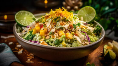 Salada Tropical Uma Explosão de Sabor e Cores na Sua Mesa