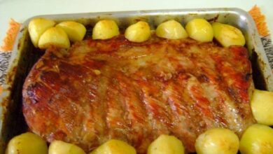Costelinha de porco no forno com batatas amo fazer em casa