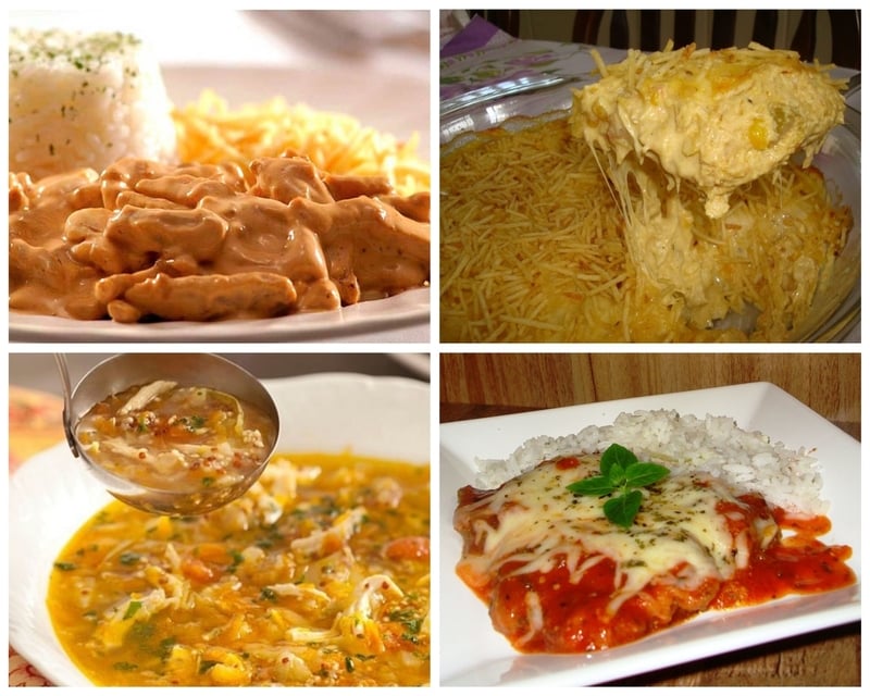Receitas com frango são 07 deliciosas e fáceis pra hoje