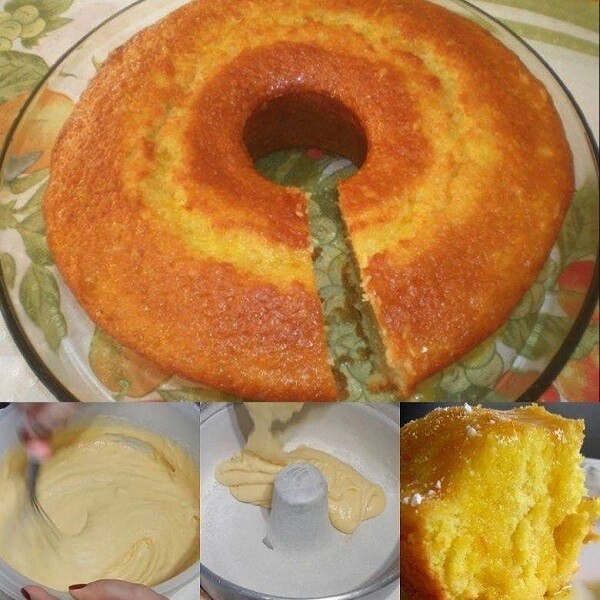 Bolo de laranja molhadinho vem aprender essa delicia